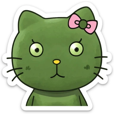 hello kitty with dear daniel sticker