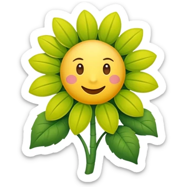 sonnenblumenstrauch mit ok zeichen ohne personen sticker