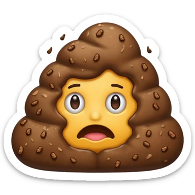 iPhone in poop sticker