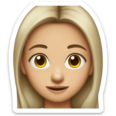 Mulat cute girl sticker