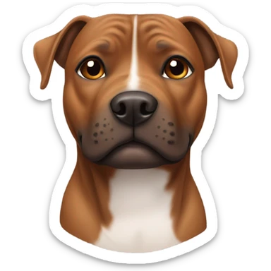 Staffie marron sticker