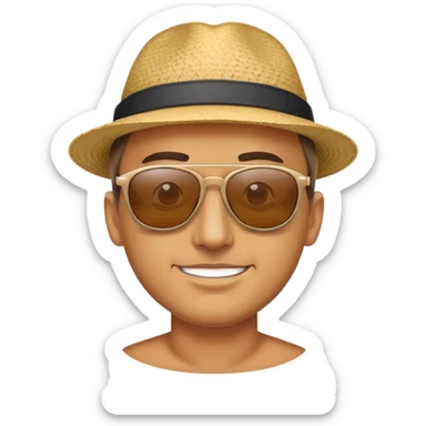 Beachy dude bro sticker