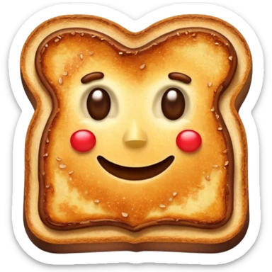 cinnamon apple on french toast sticker