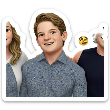 happy moment with friends sticker