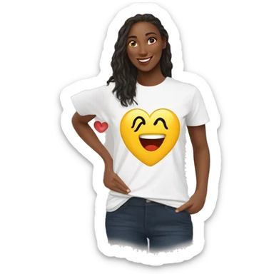 T-shirt with the inscription “I ❤️ mari” sticker