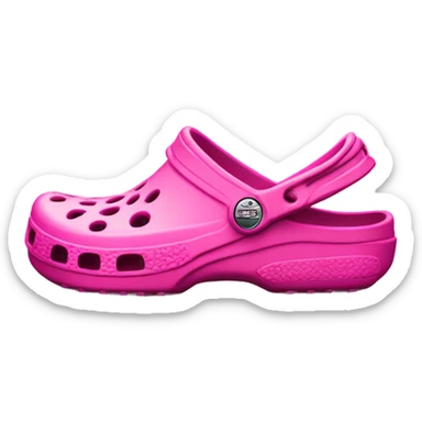 Pink crocs sticker