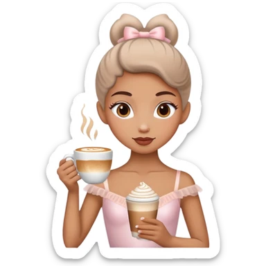 ballerina cappuccino  sticker