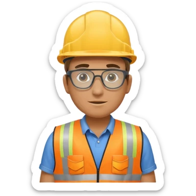 ouvrier de chantier sticker