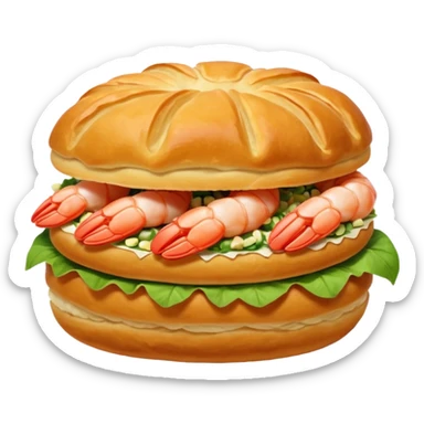 Un choux à la crevette (au lieu d’un choux à la crème) sticker