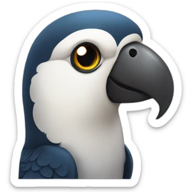 Perroquet avc chat sticker