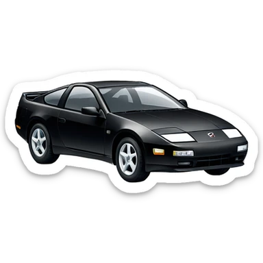 Black Nissan 300zx with T-top from 1996 sticker
