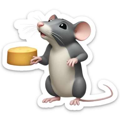 rat lever pressing for food sticker