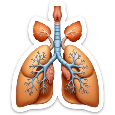 nose, trachea and lungs sticker