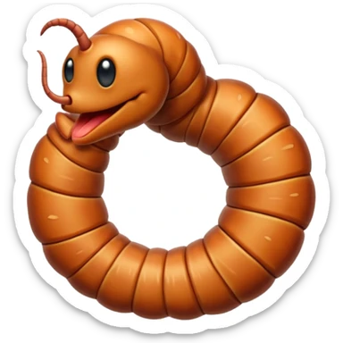 Worm sticker