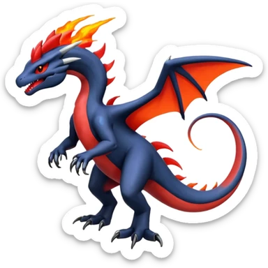 Yveltal-Lugia-Salandit-Fakémon-hybrid-creature (full body)  sticker