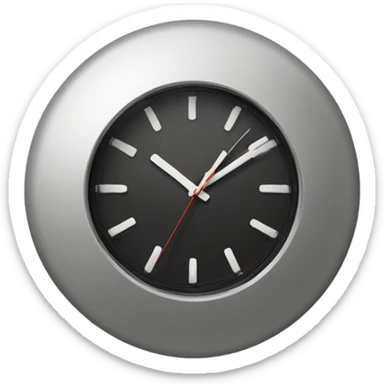 Stylish wall clock sticker