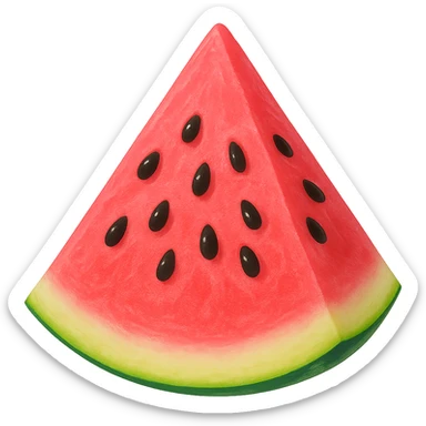 pink watermelon slice sticker