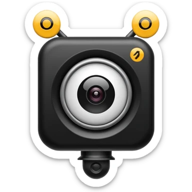cámara seguridad inteligente sticker