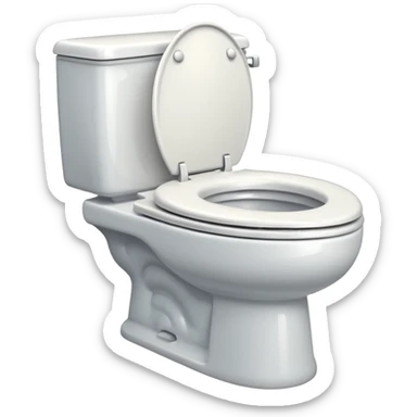 flush toilet sticker