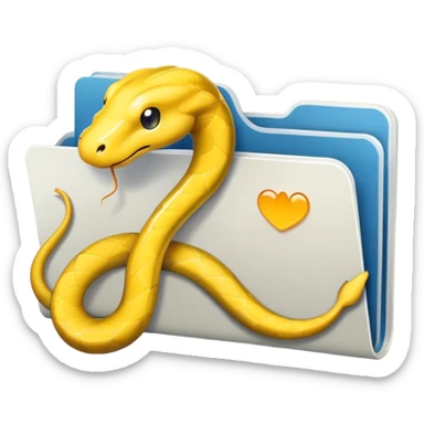 python folder sticker