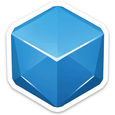 Centang biru segi 12 sticker