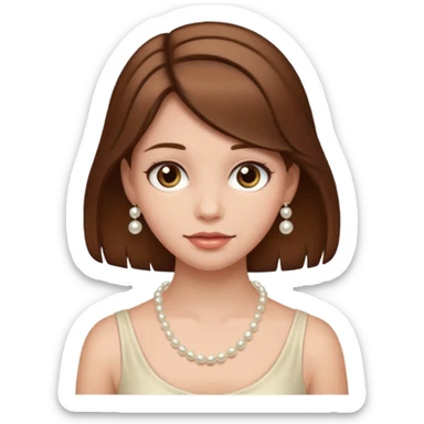 Pearl String Girl sticker