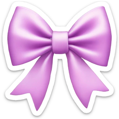 A coquette bow sticker