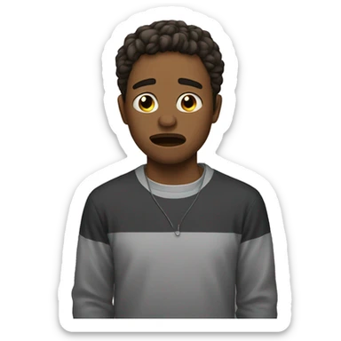 20 year old man crying  sticker