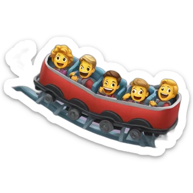 Roller-coaster sticker