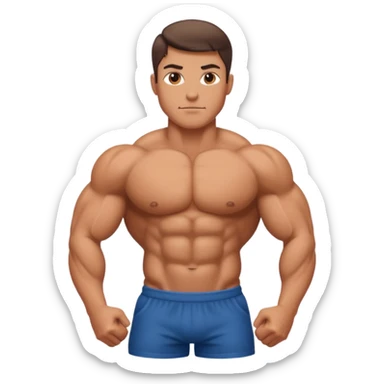 Strong muscle sticker