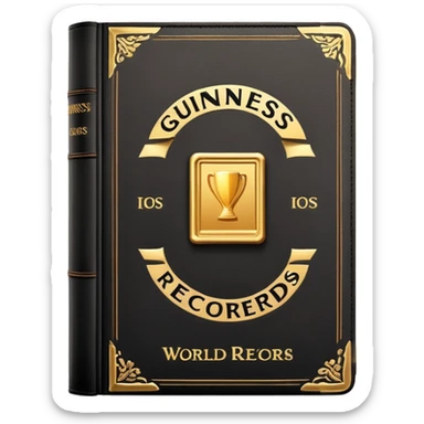 Guinness book of world records  sticker