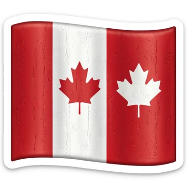 california and canadian flag merged sticker