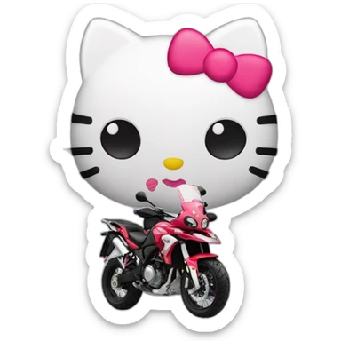 Moto benelli trk con Hello kitty sticker
