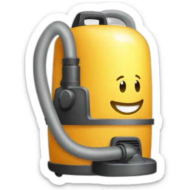 Vacuum cleaner bag sticker