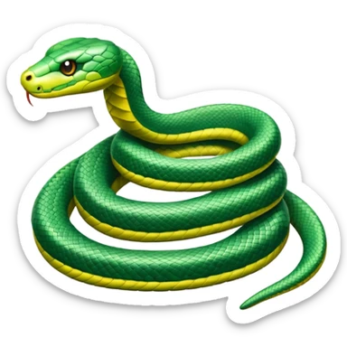 snake crawling  sticker