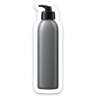 body wash in tall grey bottle that’s skinny in the middle only with black flip lid with body wash label on it  sticker