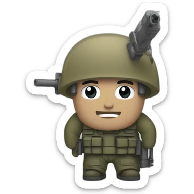 heavy weapons guy sticker