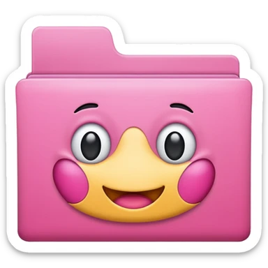 folder pink sticker