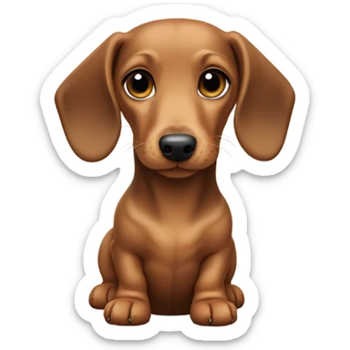 Dachshund puppy sticker