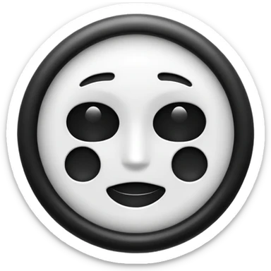 about/ information black n white icon i sticker