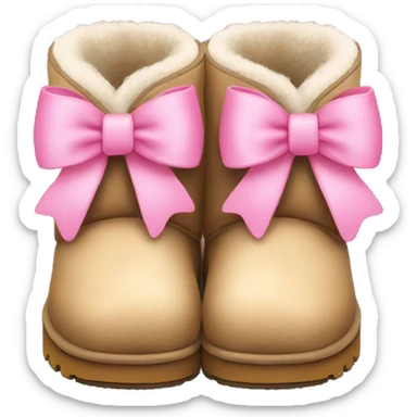 Uggs with bows sticker