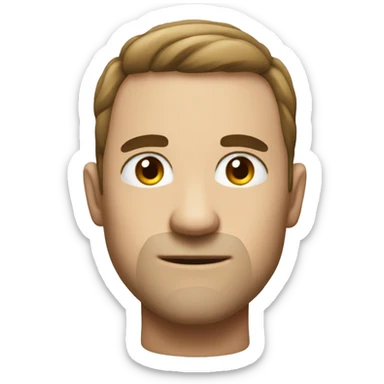 someone mogging(showing how attractive they look) sticker