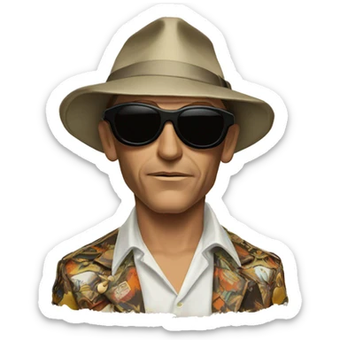 Raoul Duke Fear And Loathing In Las Vegas sticker