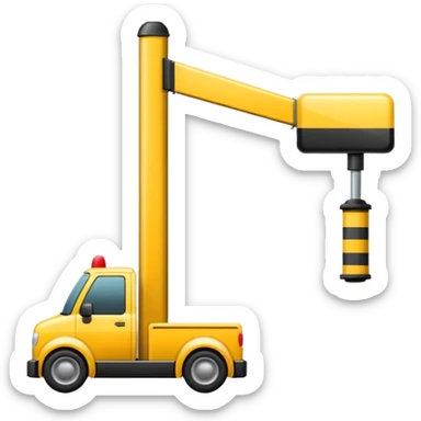 towing street icon, street pole sticker