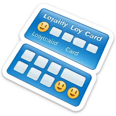 Loyalty card sticker