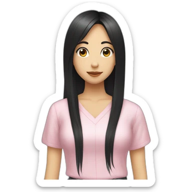 Sudo Maimi（Girl・Long hair・Black Hair） sticker