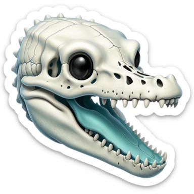 X-ray of alligator skull sticker