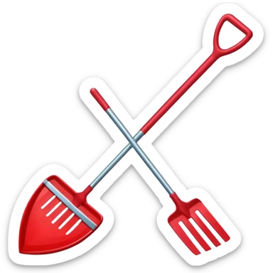An emoji to upload into slack with the ruby on rails gem with a rake superimposed on it, indicating a "rake task" sticker