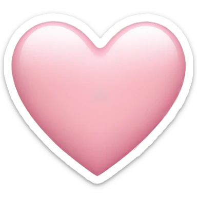 Light Pink heart sticker