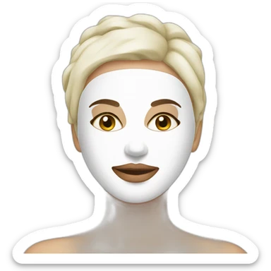 Face masks skincare sticker